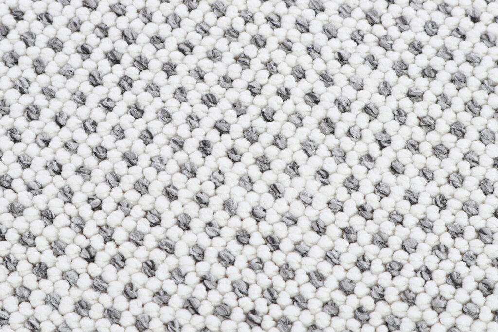 Alfombra Agra Gris Moderna con Flecos