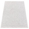 Alfombra Agra Gris Moderna con Flecos