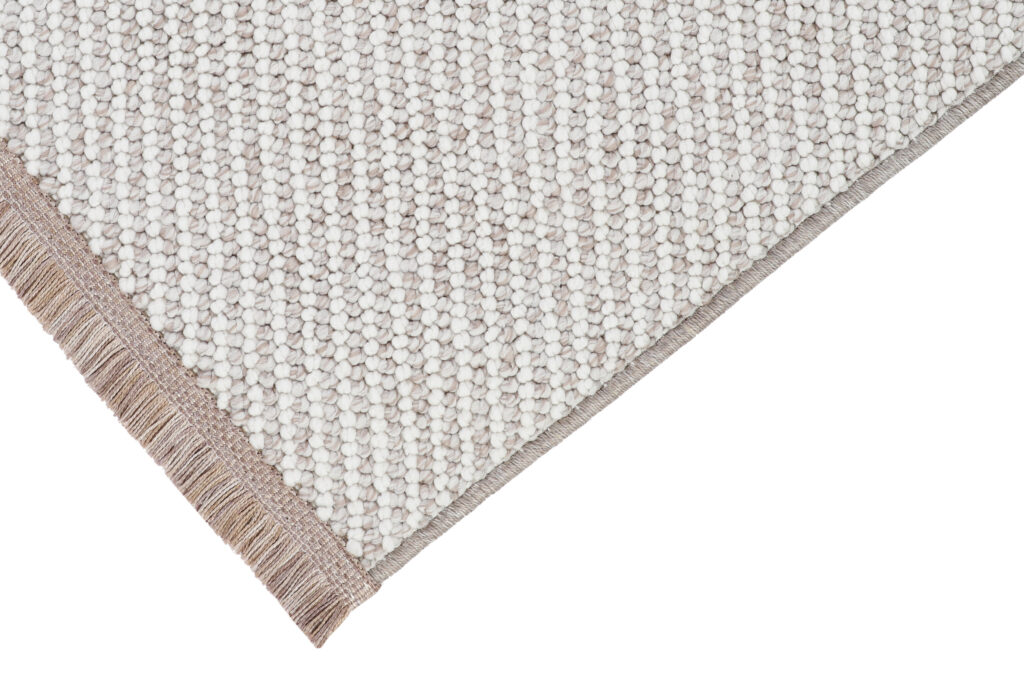 Alfombra Agra Beige Moderna con Flecos