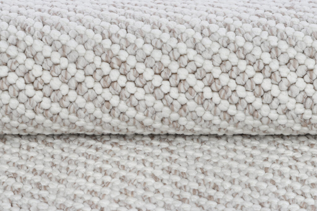 Alfombra Agra Beige Moderna con Flecos