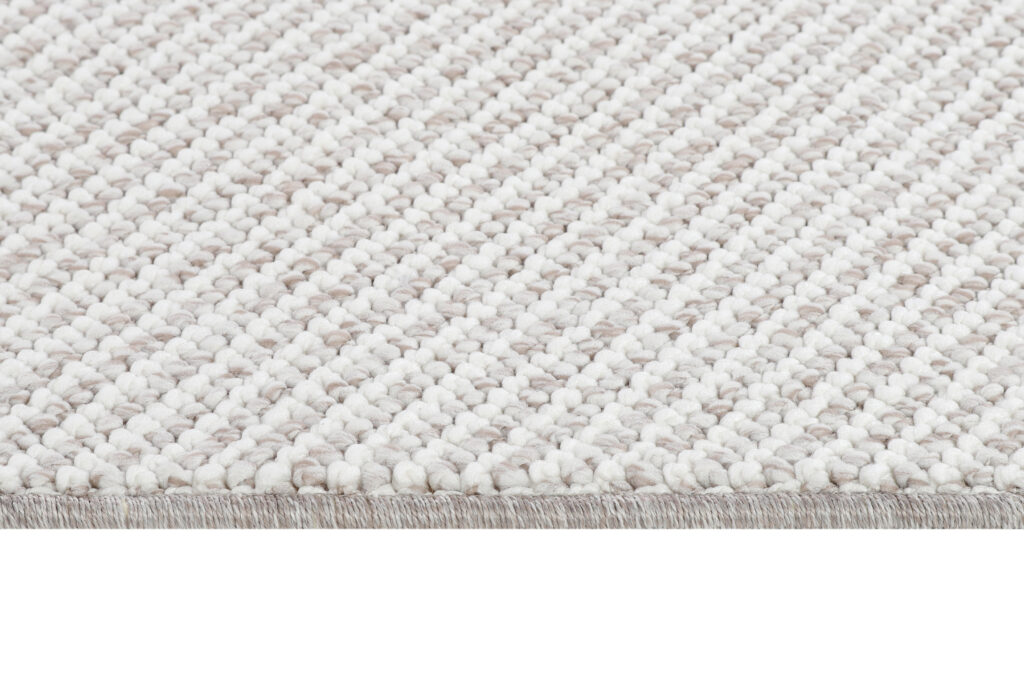 Alfombra Agra Beige Moderna con Flecos