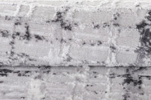 Alfombra Sky Redonda Gris Moderno Enrejado