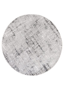 Alfombra Sky Redonda Gris Moderno Enrejado