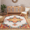 Alfombra Exterior Patio Multicolor Vintage