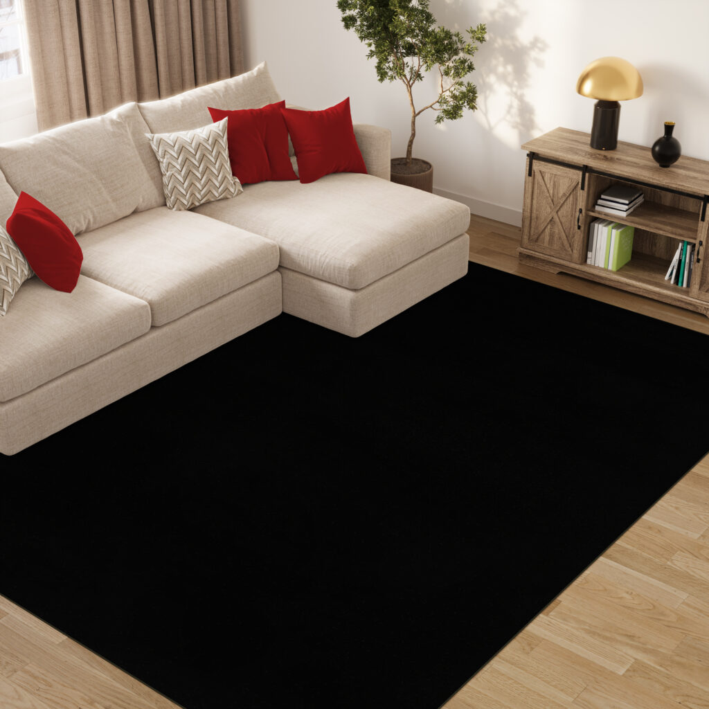 Alfombra Mono Interior Exterior Negro