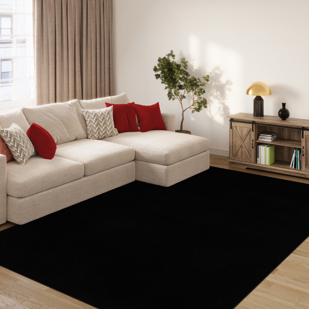 Alfombra Mono Interior Exterior Negro