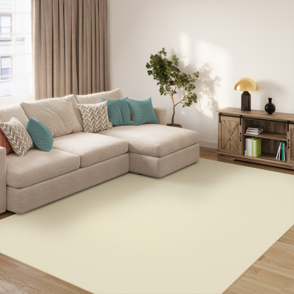 Alfombra Mono Interior Exterior Crema