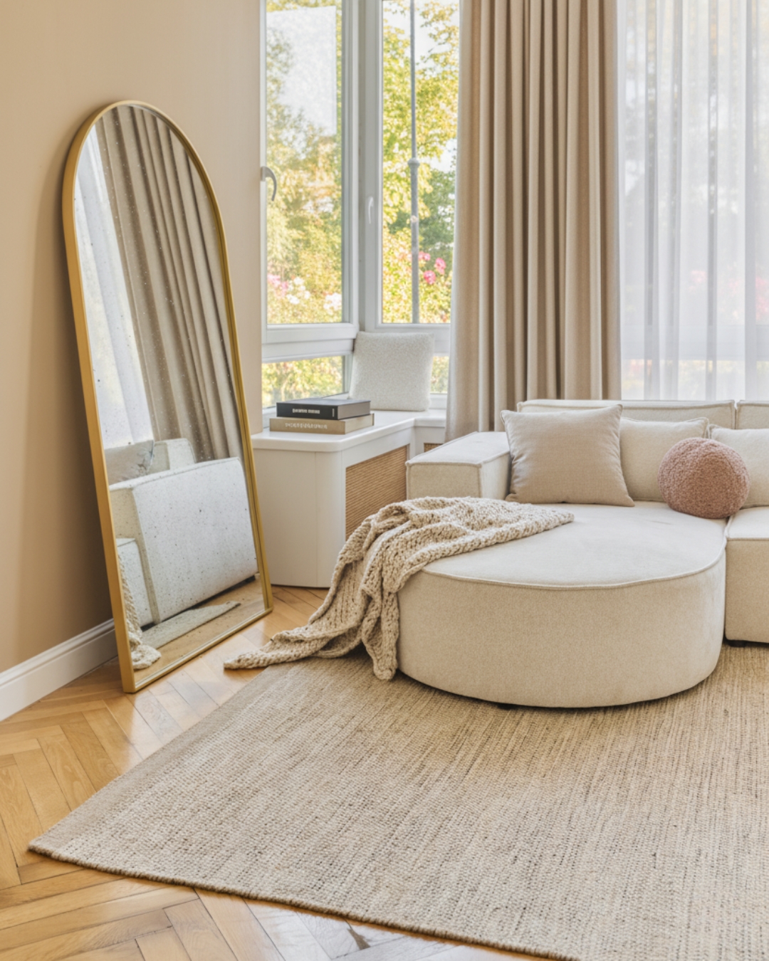 Alfombra Lana Loni Marrón Claro