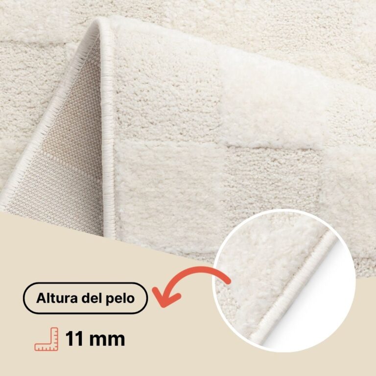 Alfombra Terra Crema Hojas de Palma