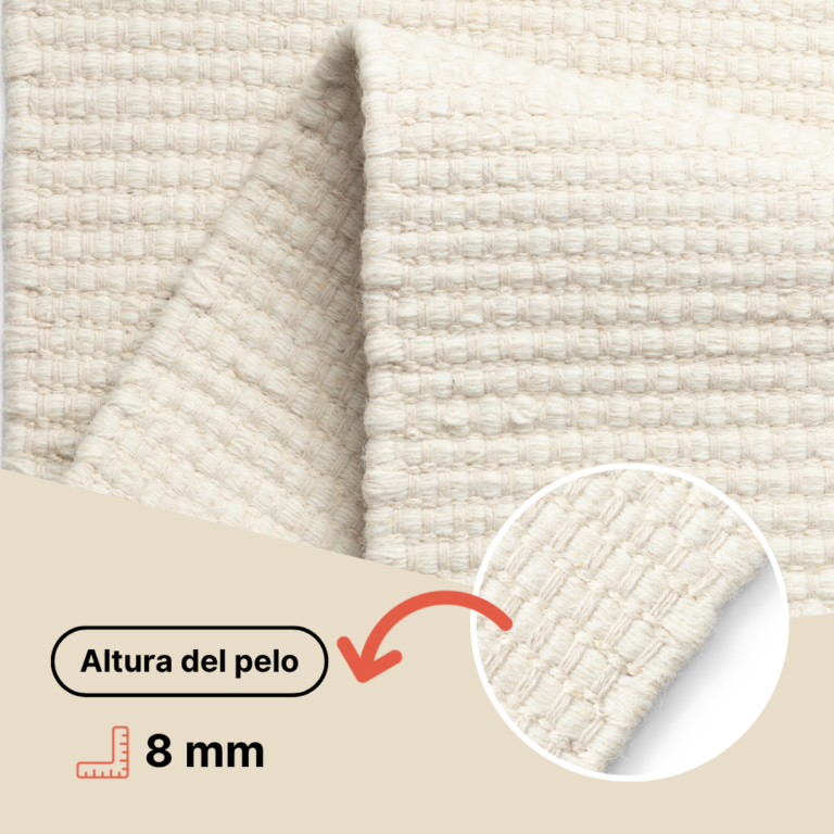 Alfombra Lana Loni Blanca