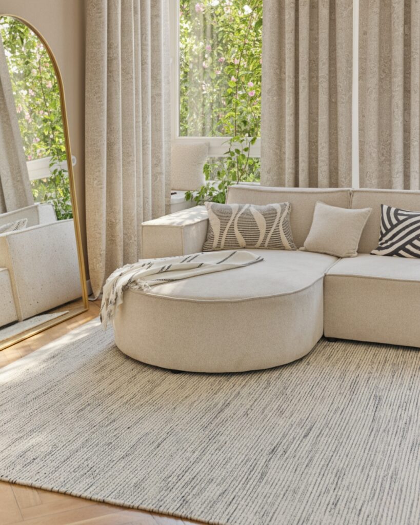 Alfombra Lana Loni Beige