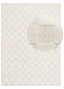 Alfombra Terra Crema Cuadros