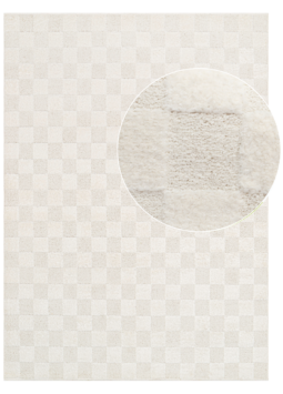 Alfombra Terra Crema Cuadros