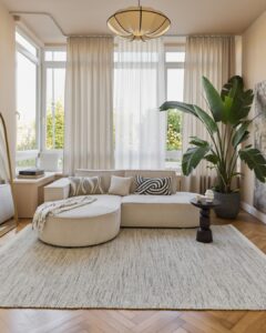 Alfombra Lana Loni Beige