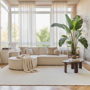 Alfombra Lana Loni Blanca