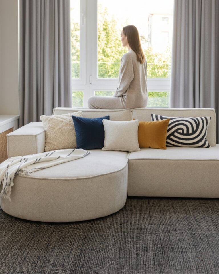 Alfombra Lana Loni Negra