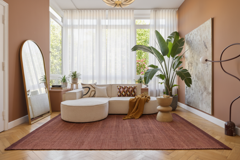 Alfombra Lana Loni Marrón Oscuro