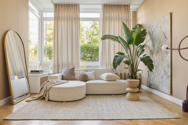 Alfombra Lana Loni Marrón Claro