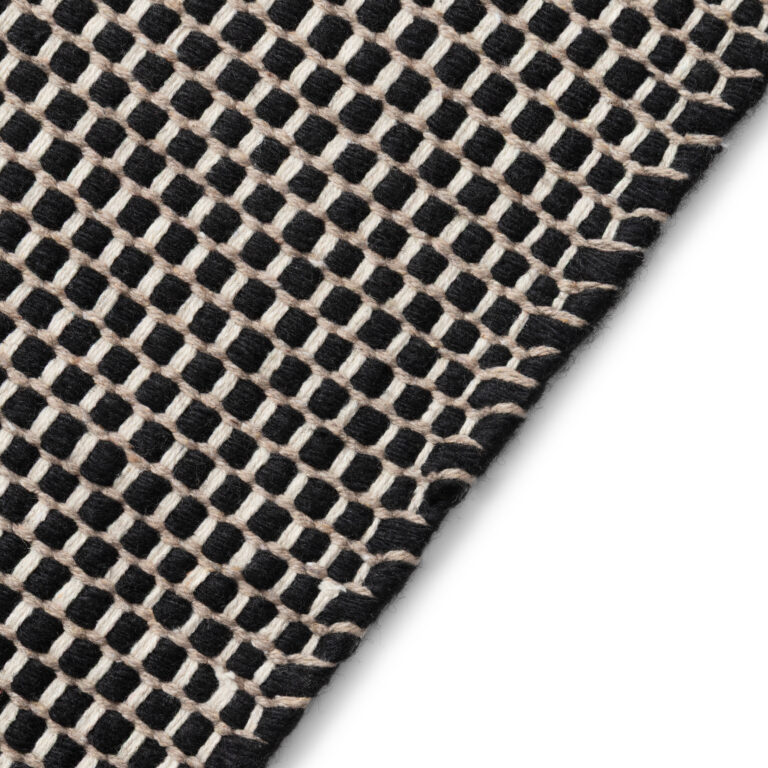 Alfombra Lana Loni Negra