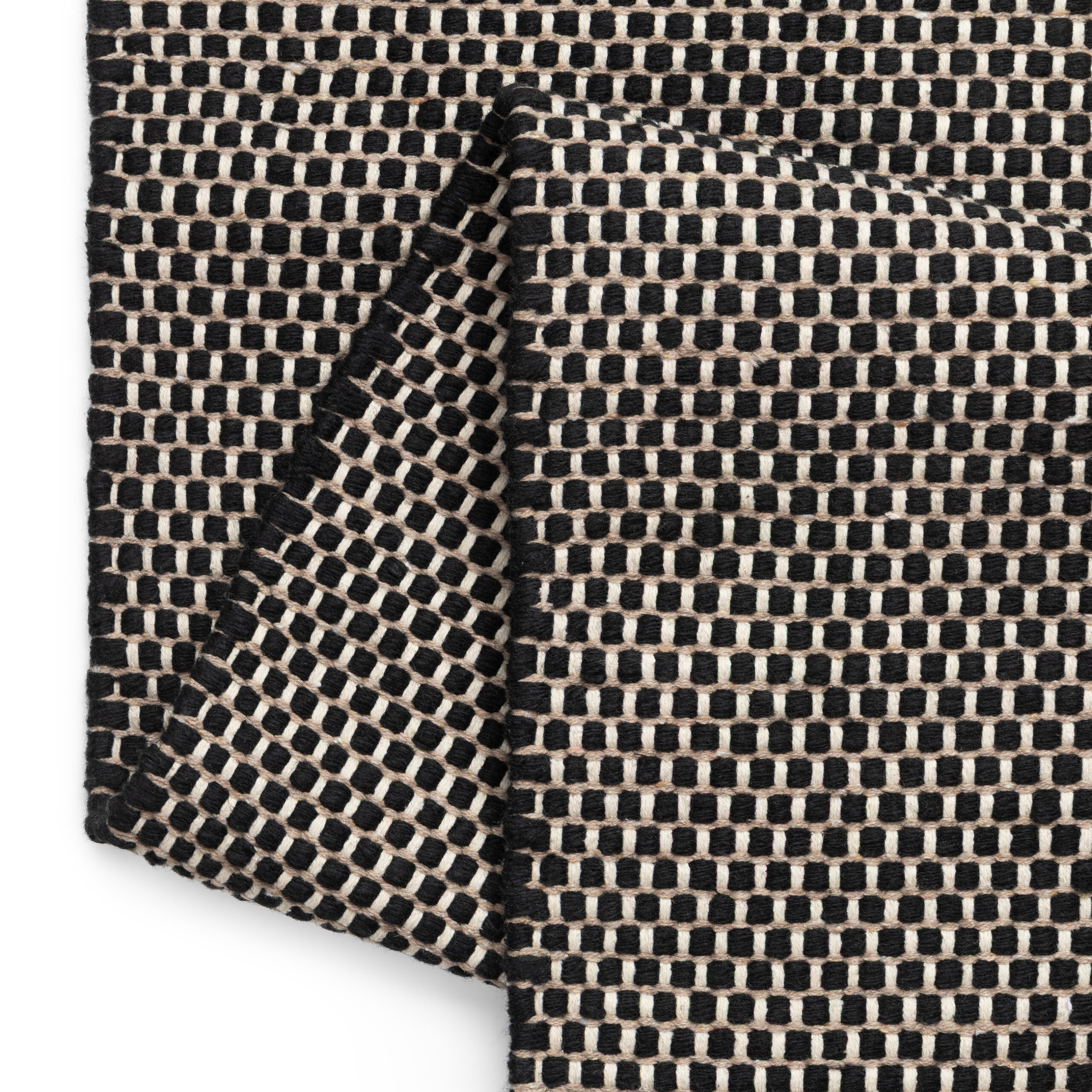 Alfombra Lana Loni Negra