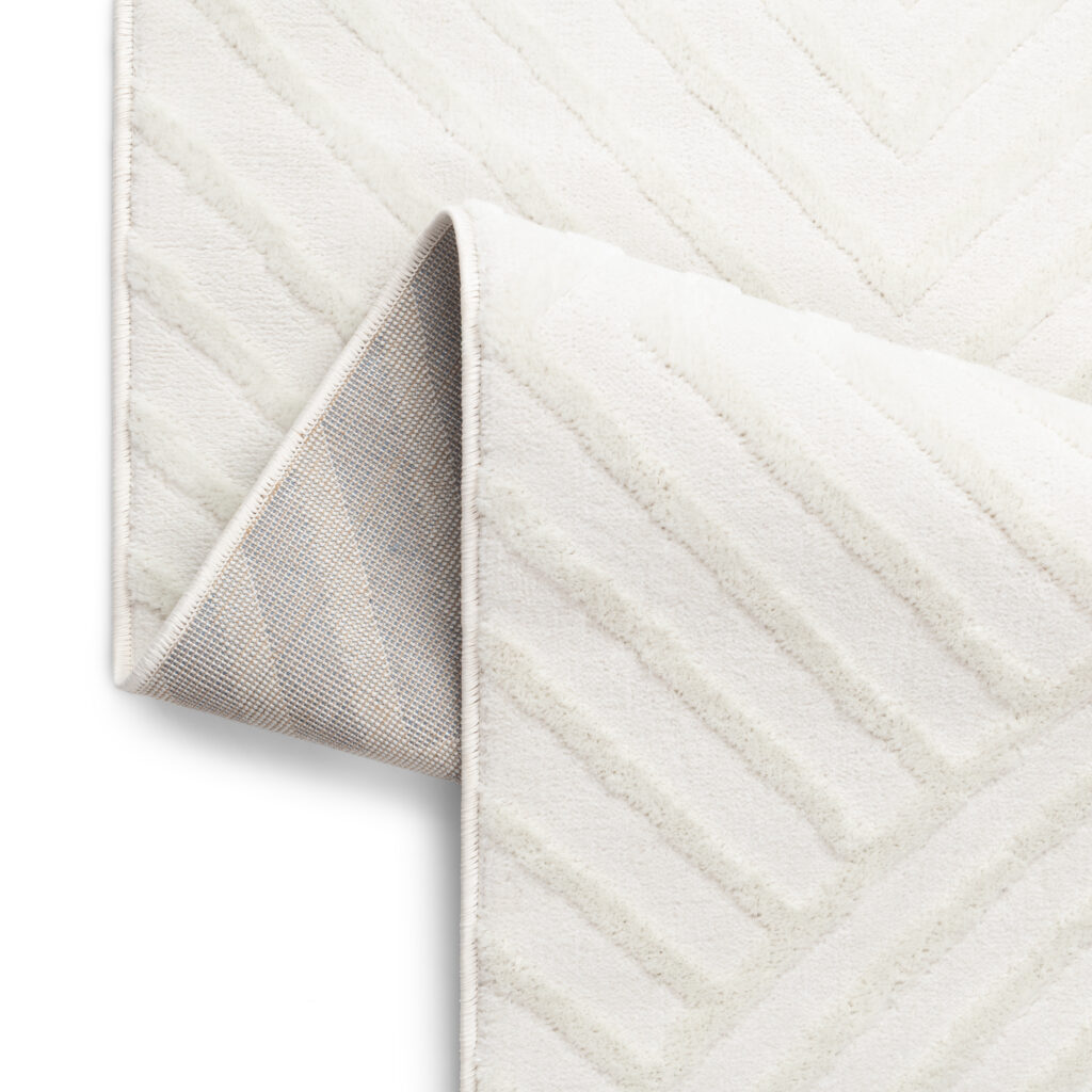 Alfombra Hygge Blanco Roto Rombos