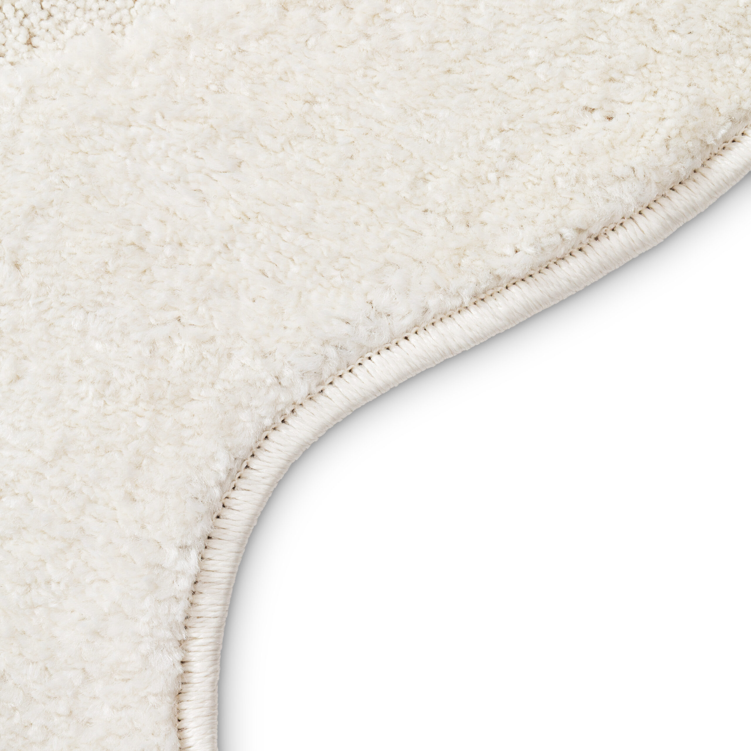 Alfombra Terra Crema Ola Forma Irregular