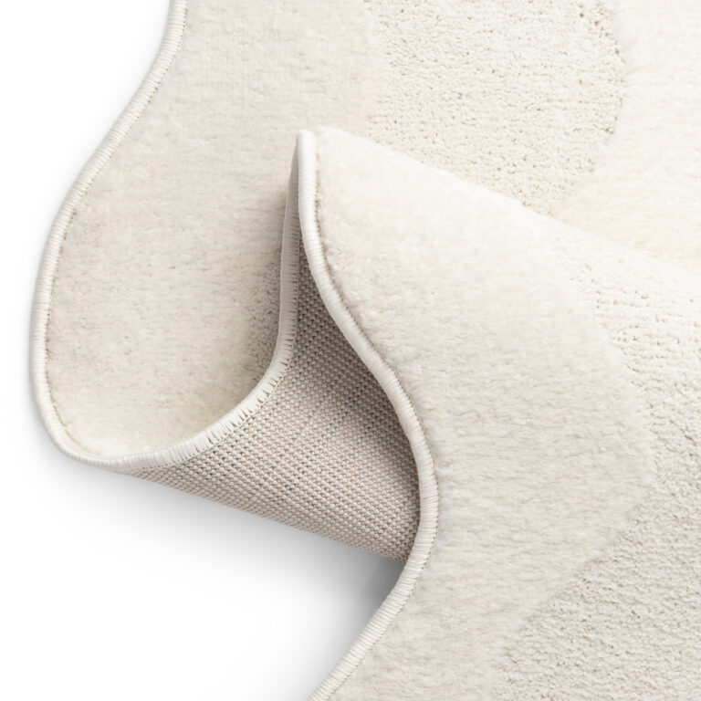 Alfombra Terra Crema Ola Forma Irregular