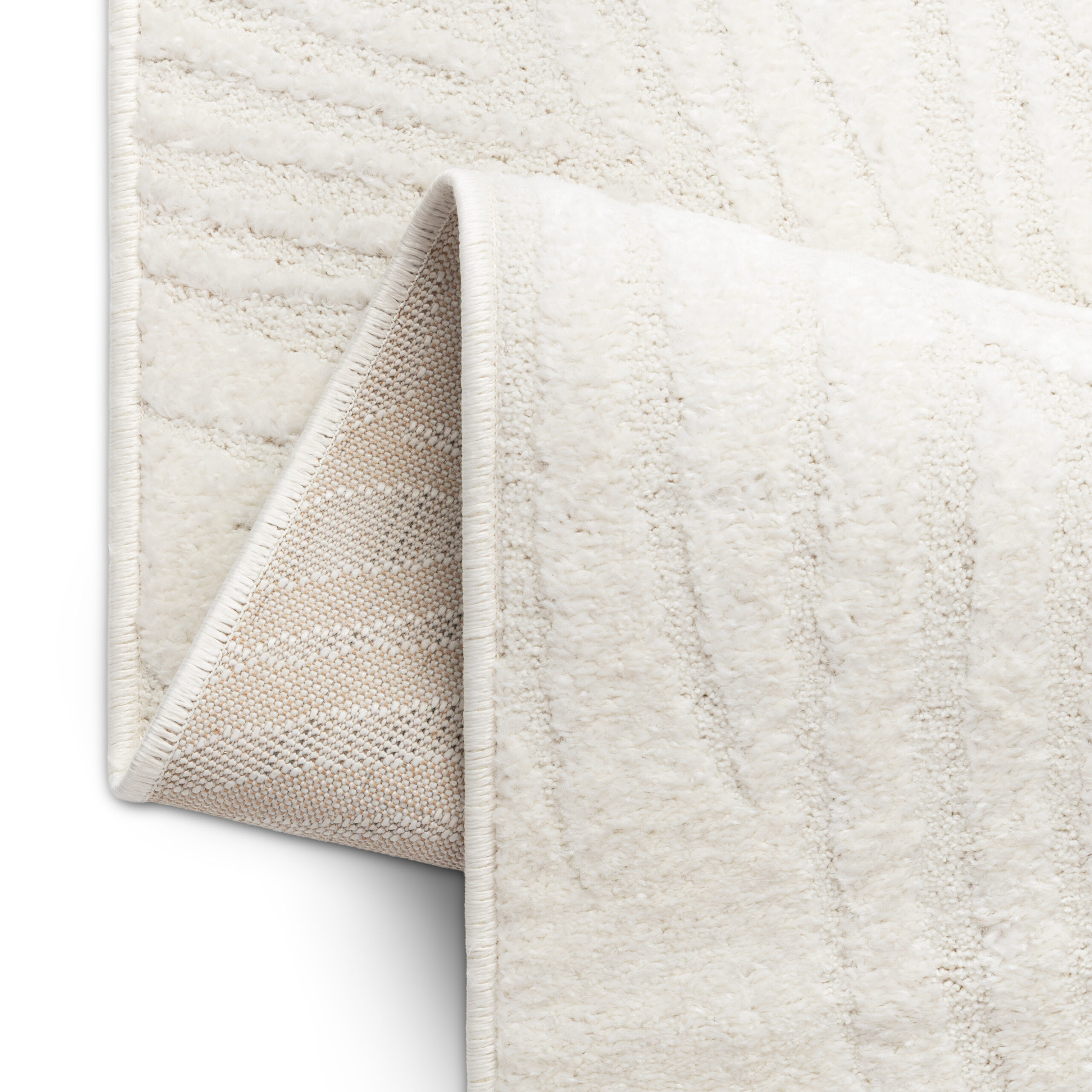 Alfombra Terra Crema Hojas de Palma