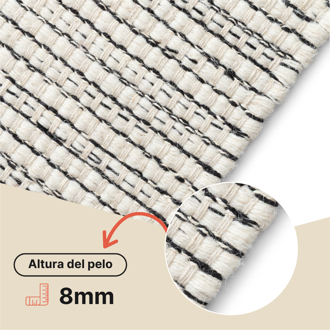 Alfombra Lana Loni Beige