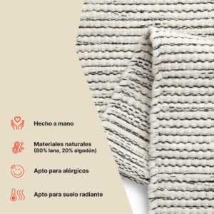 Alfombra Lana Loni Beige
