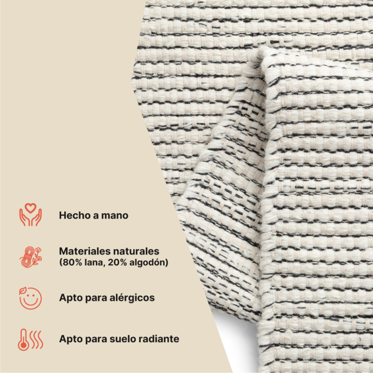 Alfombra Lana Loni Beige