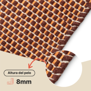 Alfombra Lana Loni Marrón Oscuro