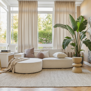 Alfombra Lana Loni Marrón Claro