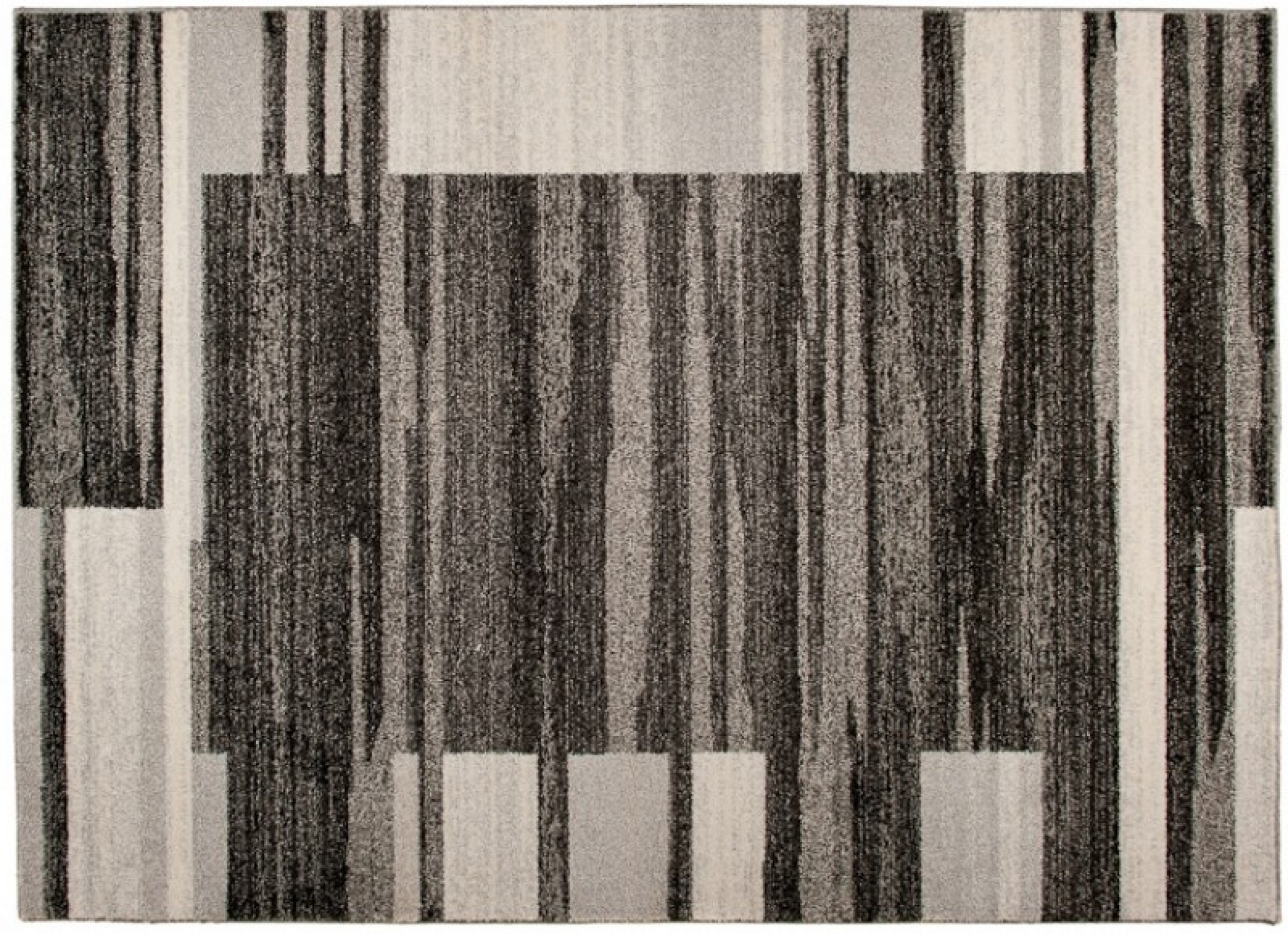 Alfombra Sari Antracita Beige Marco