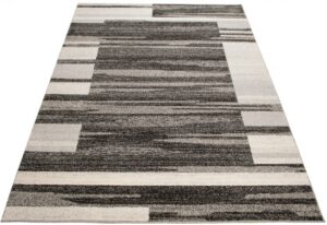 Alfombra Sari Antracita Beige Marco