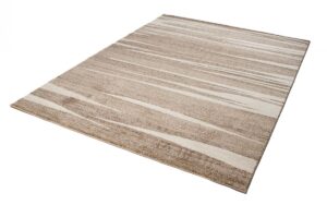 Alfombra Sari Beige Oscuro Rayas