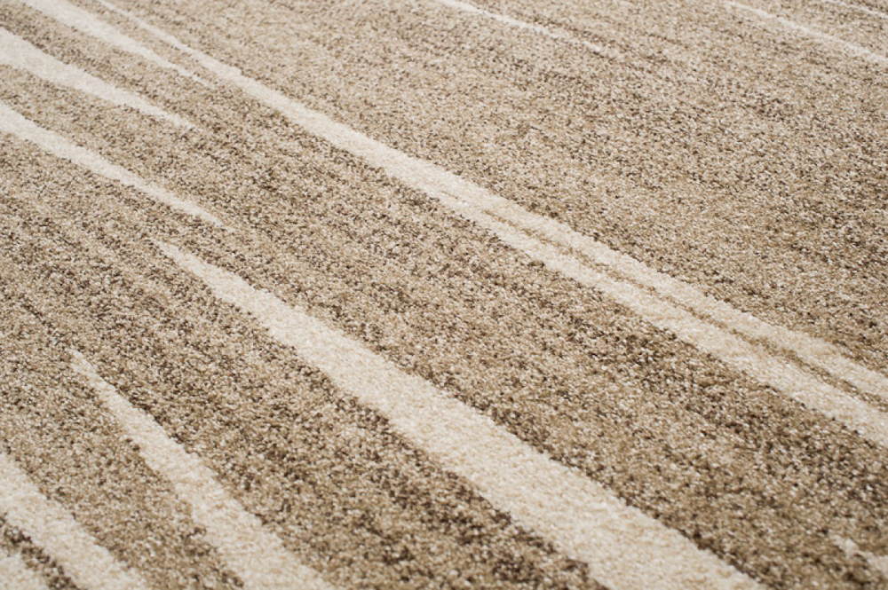 Alfombra Sari Beige Oscuro Rayas