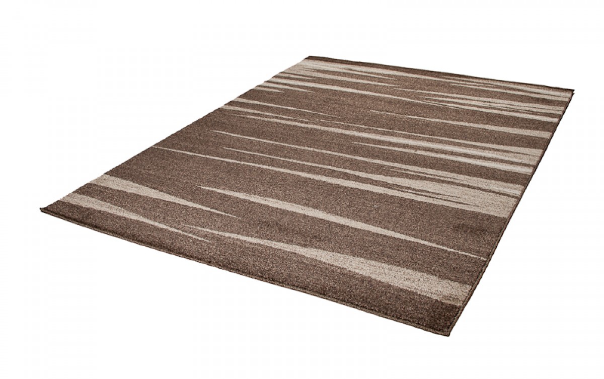 Alfombra Sari Marrón Beige Rayas