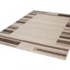 Alfombra Sari Beige Marrón Marco
