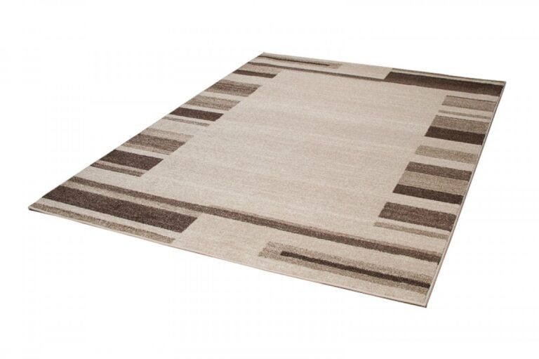 Alfombra Sari Beige Marrón Marco