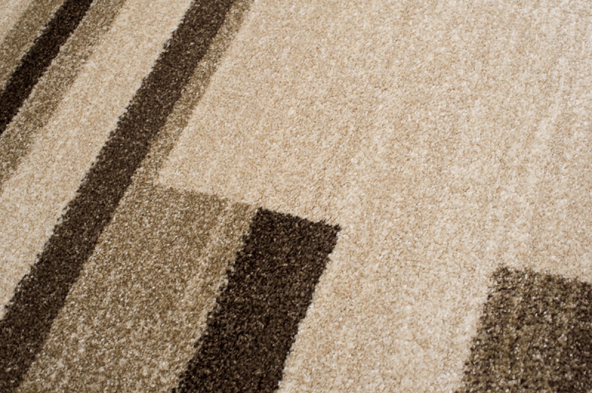 Alfombra Sari Beige Marrón Marco