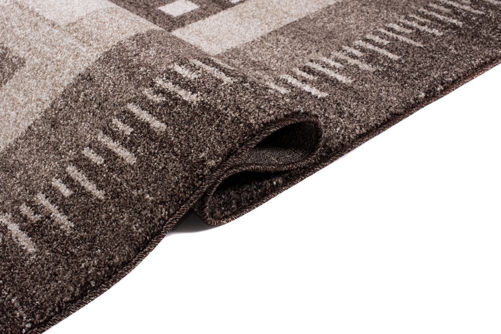 Alfombra Sari Marrón Étnico Marco