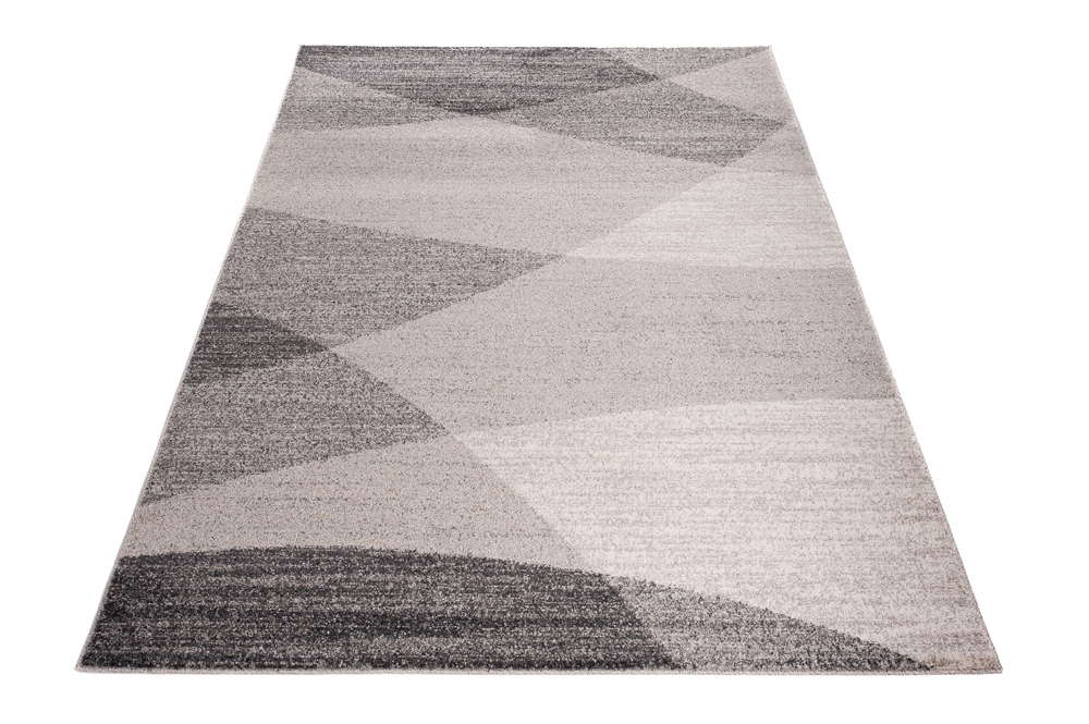 Alfombra Sari Gris Beige Geométrico