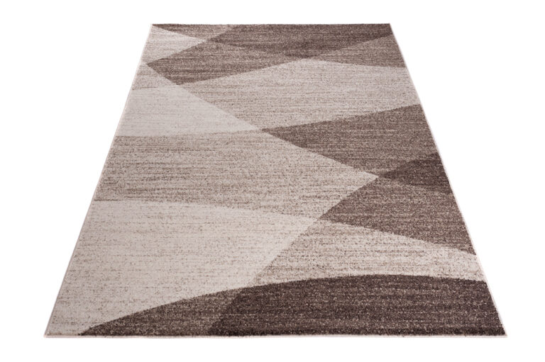 Alfombra Sari Marrón Beige Geométrico