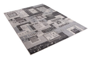 Alfombra Sari Antracita Étnico