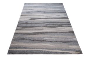 Alfombra Sari Gris Beige Ondas