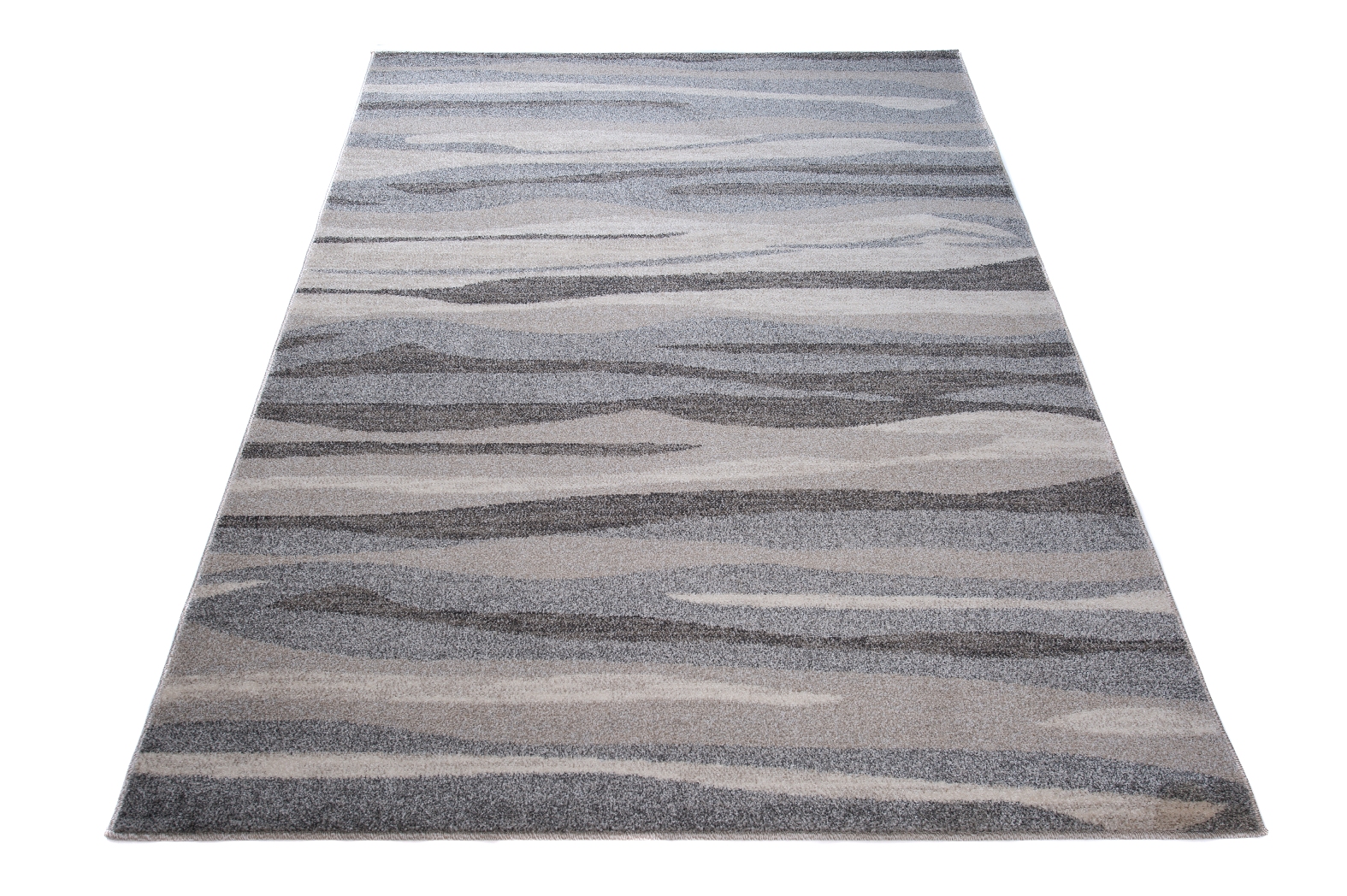 Alfombra Sari Gris Beige Ondas