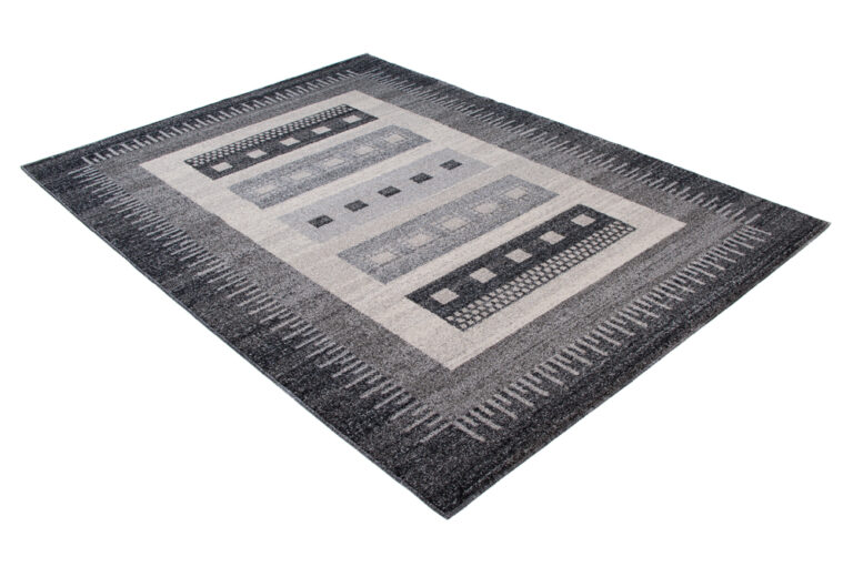 Alfombra Sari Gris Étnico Marco