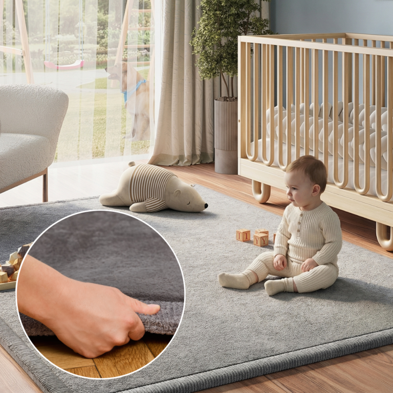 Alfombra Infantil Fluffin Gris Oscuro