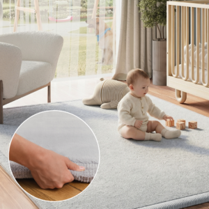 Alfombra Infantil Fluffin Gris Claro